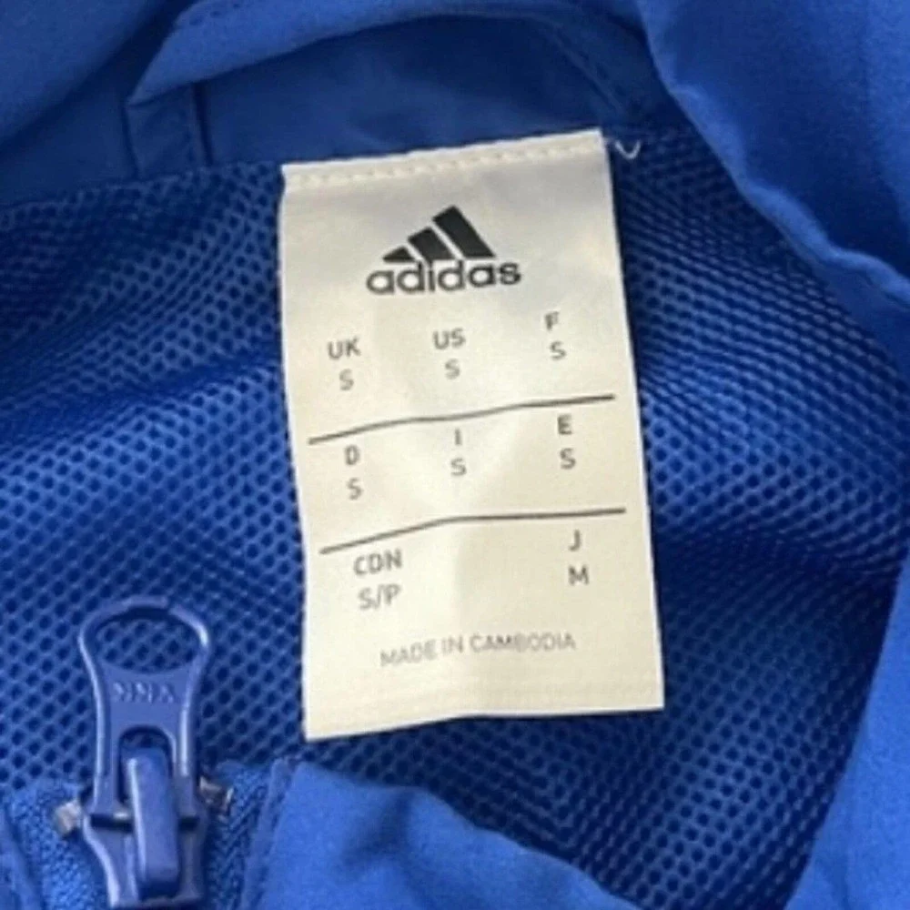 Adidas Jacket Mens Small Track Royal Blue‎ Sporting Omaha FC Soccer Streetwear